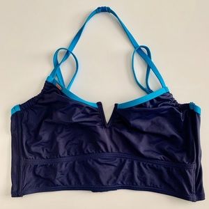 LOLE' XL navy blue bikini top